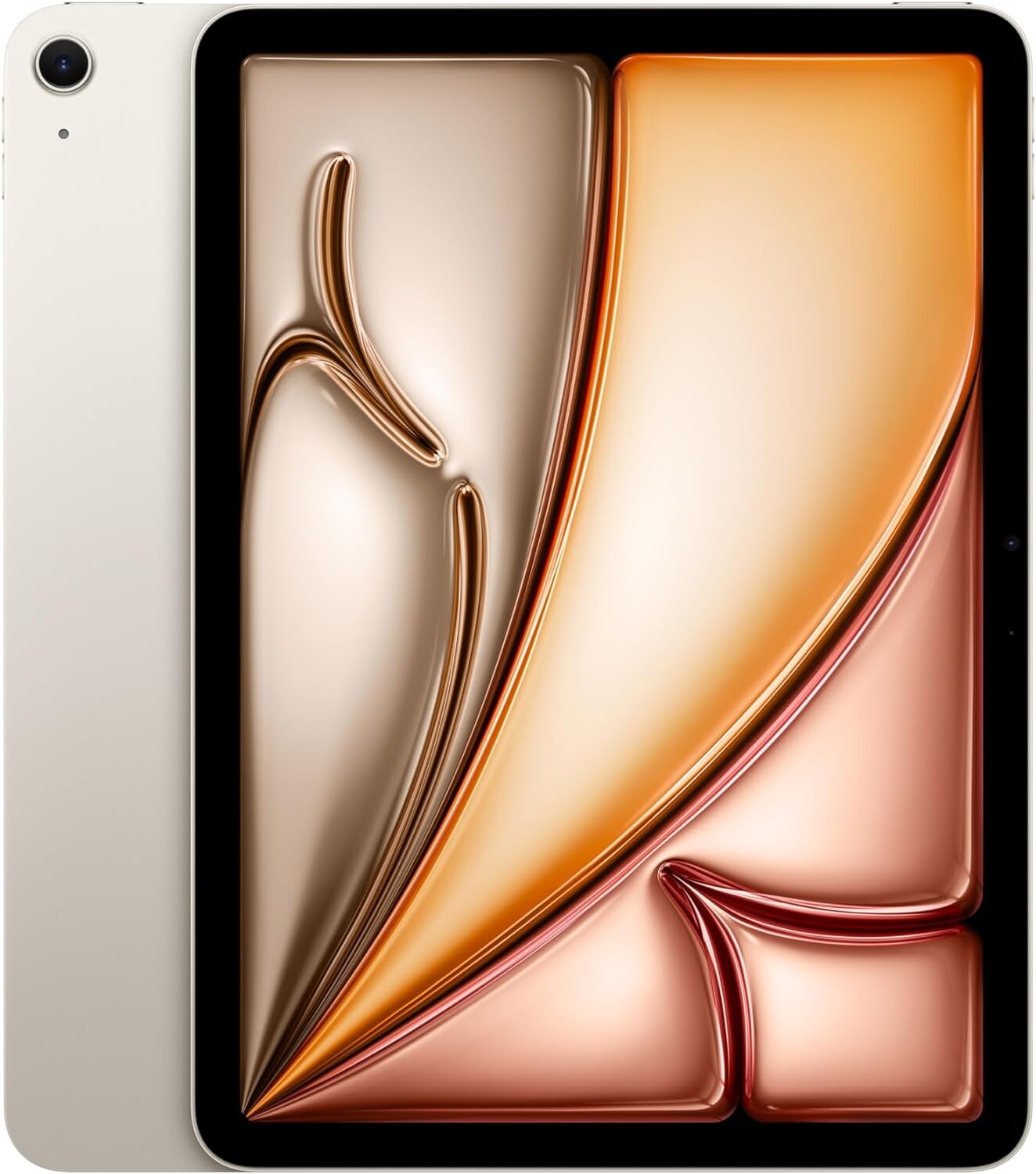 Apple iPad Air 11, вид спереди на белом фоне